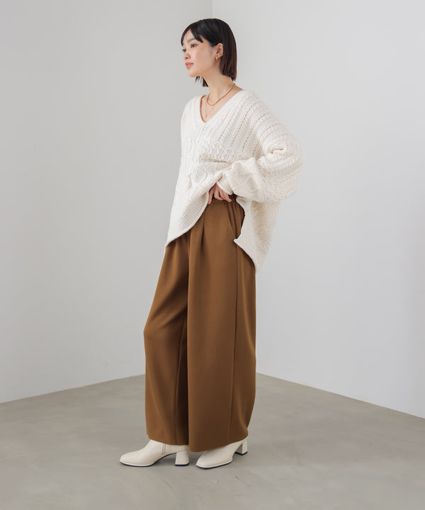 パウンドストレッチセミワイドパンツ