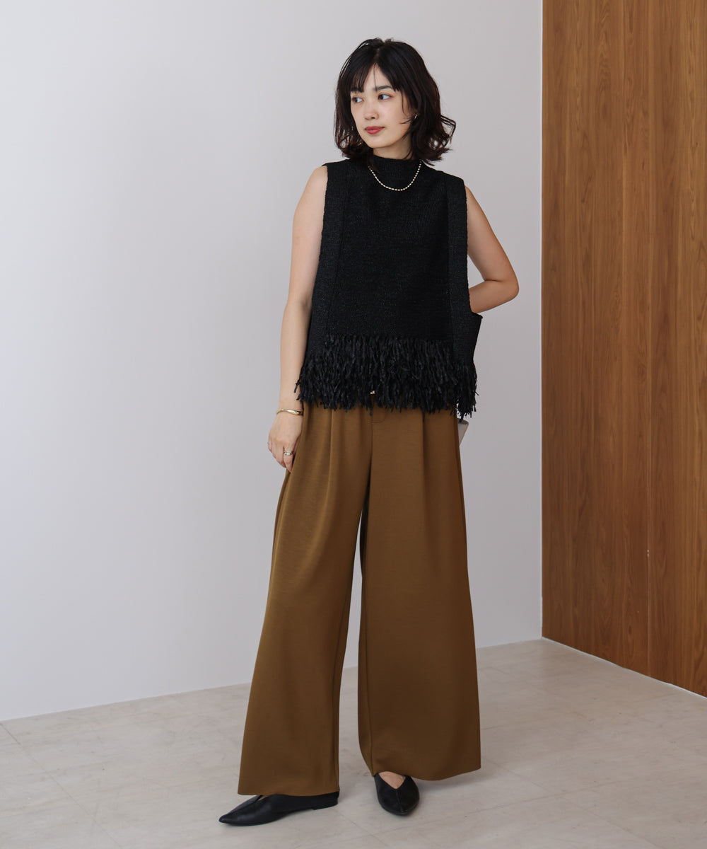 パウンドストレッチセミワイドパンツ［OLIVE/REDは11/26発送予定］
