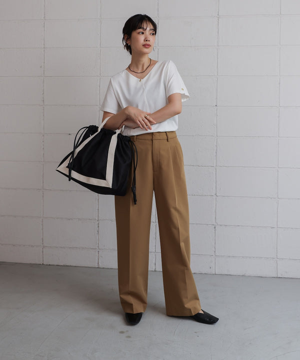 汗染み防止首元スッキリＶネックTシャツ
