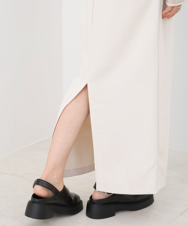 ツイルタイトロングスカート