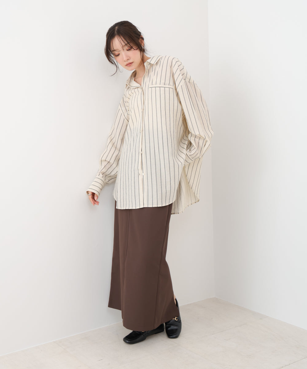 ツイルタイトロングスカート