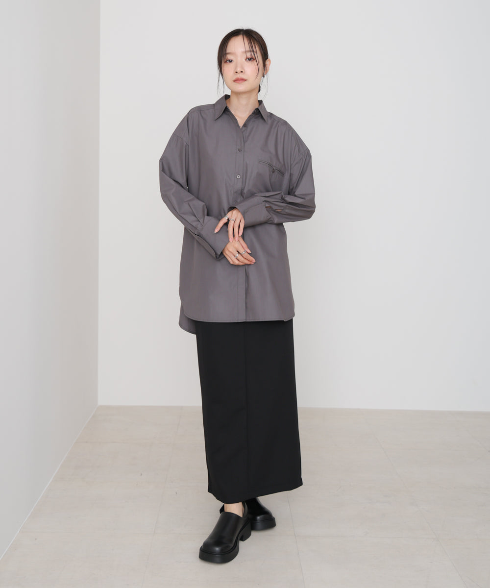 ツイルタイトロングスカート