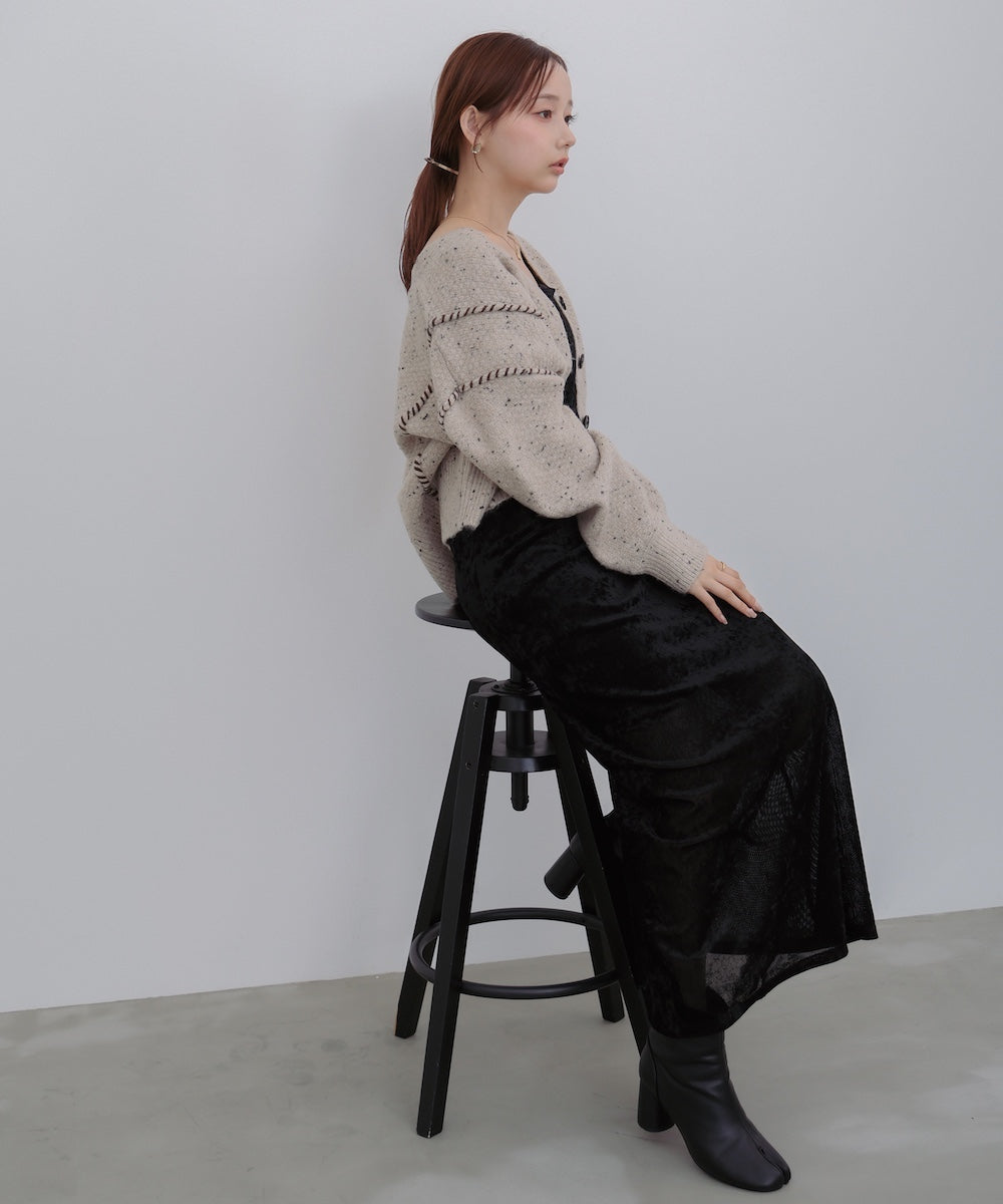 チョコチップショートカーディガン