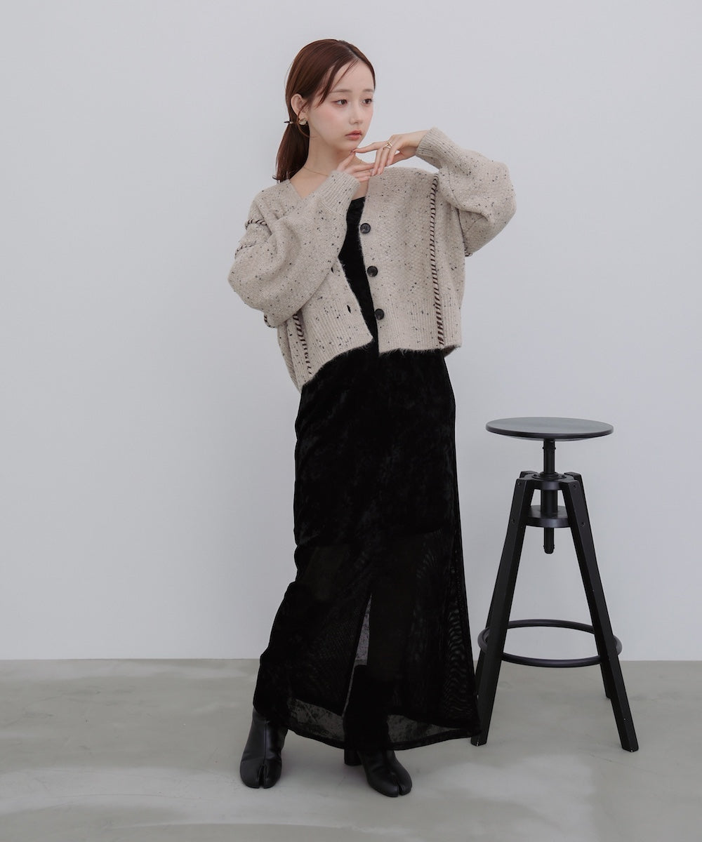 チョコチップショートカーディガン