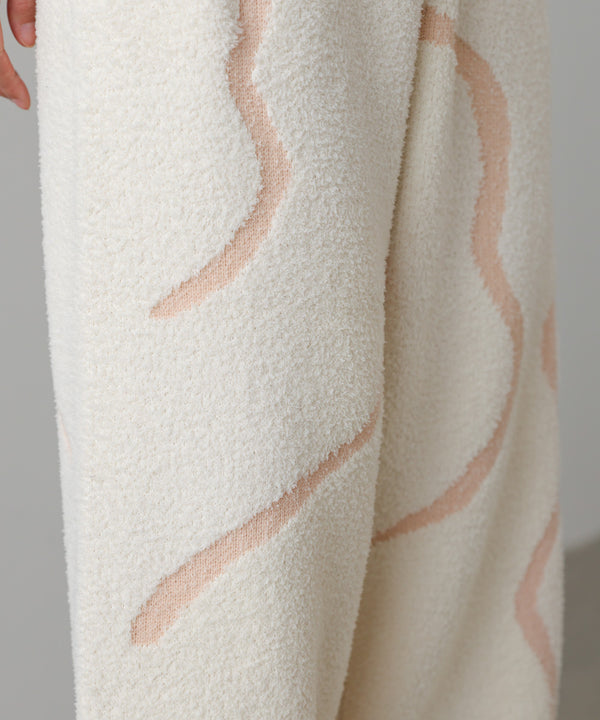 ウェーブモチーフふわもちパンツ