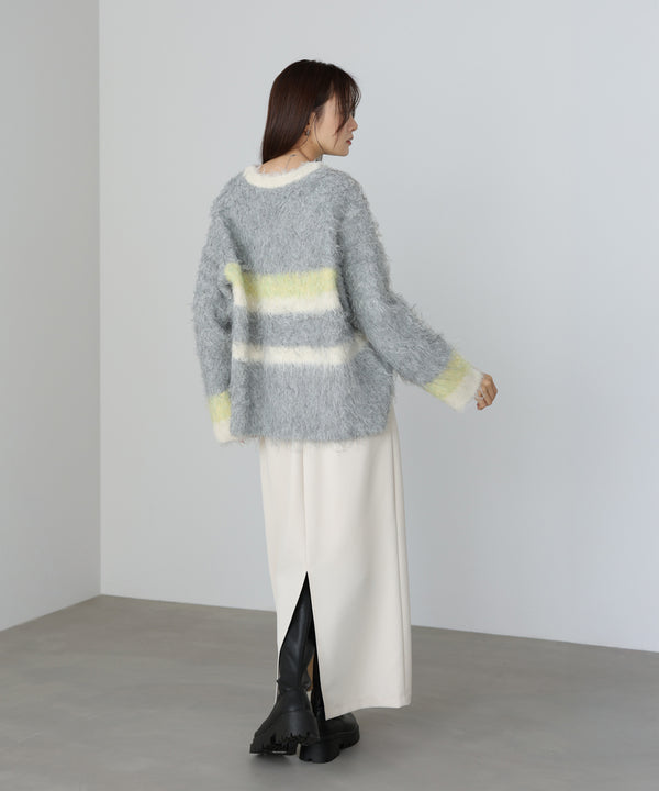 ボーダーケガキトップス