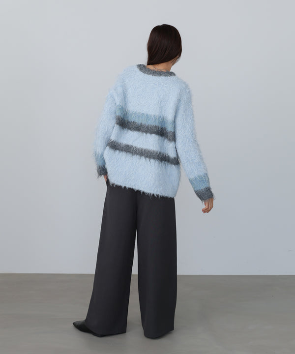 ボーダーケガキトップス