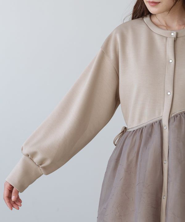 前後２ＷＡＹペプラムオーガンジーポンチトップス