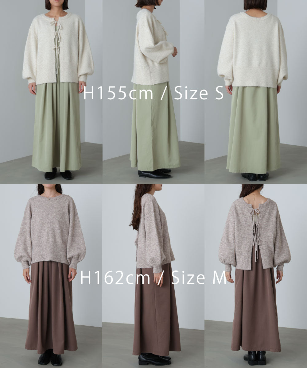 前後２ＷＡＹニットトップス＋タックキャミワンピース