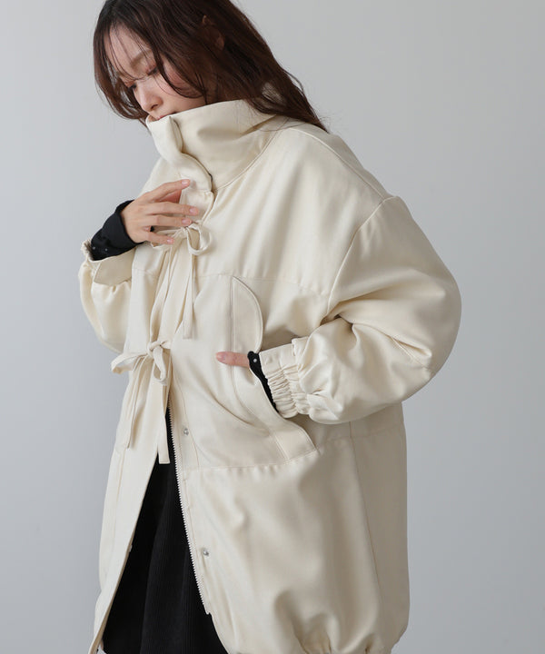 中綿フロントリボンモンスターコート