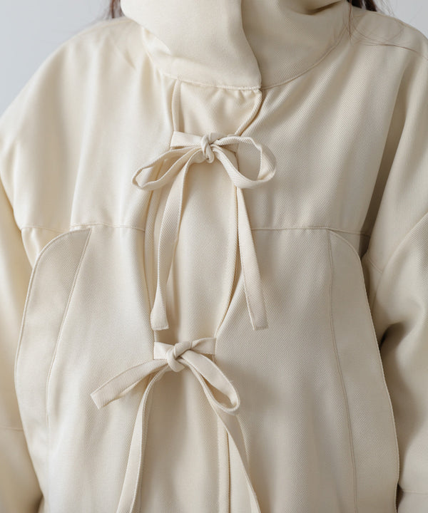 中綿フロントリボンモンスターコート