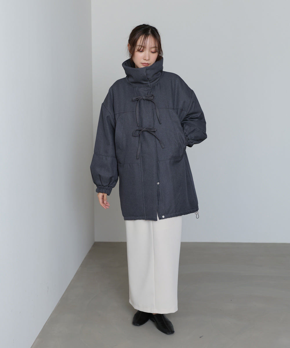 中綿フロントリボンモンスターコート