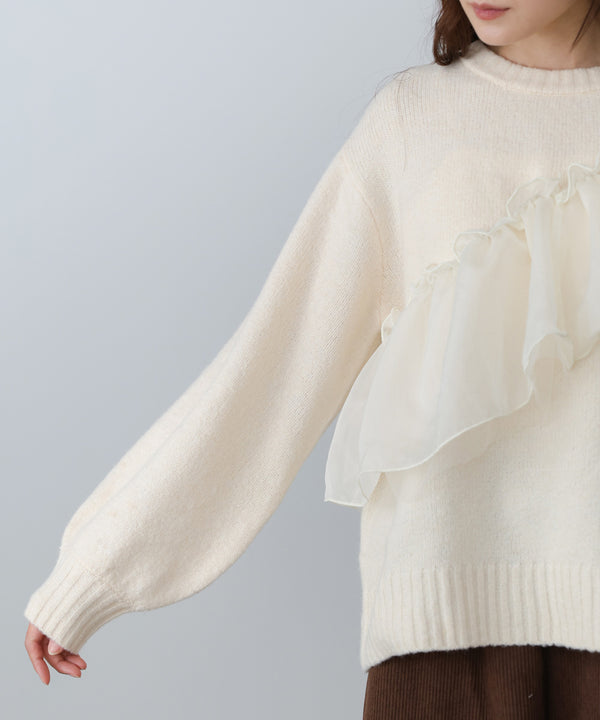 エニーウェイフリルニットトップス