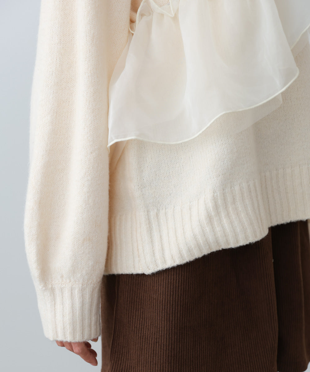 エニーウェイフリルニットトップス