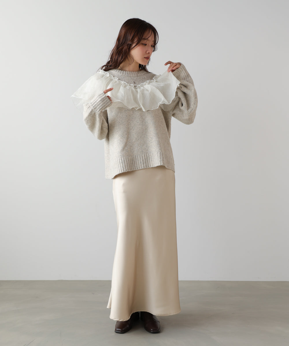 エニーウェイフリルニットトップス