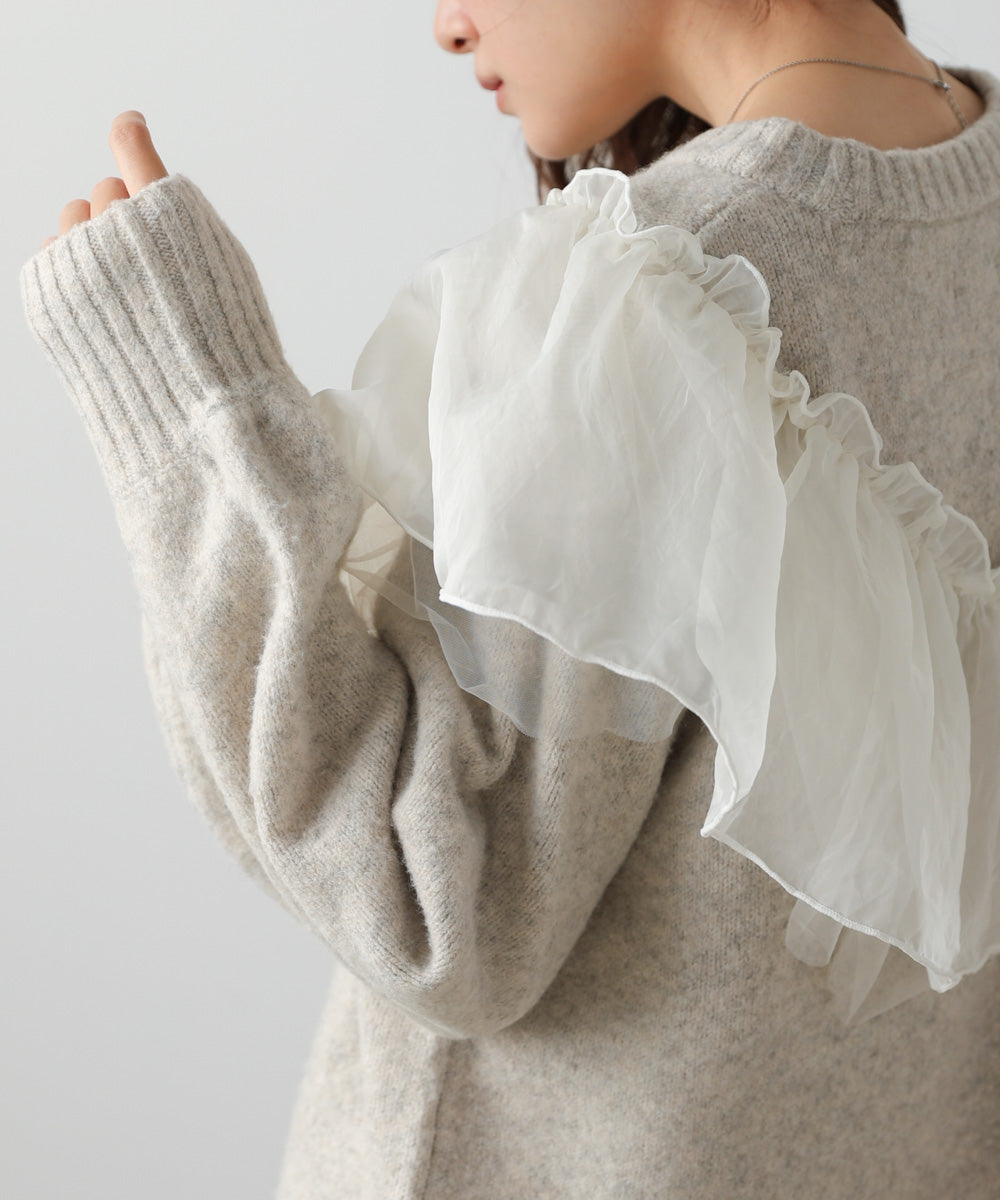 エニーウェイフリルニットトップス