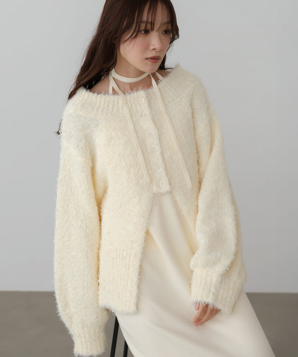 前後２ＷＡＹニットカーディガン＋ニットキャミワンピース