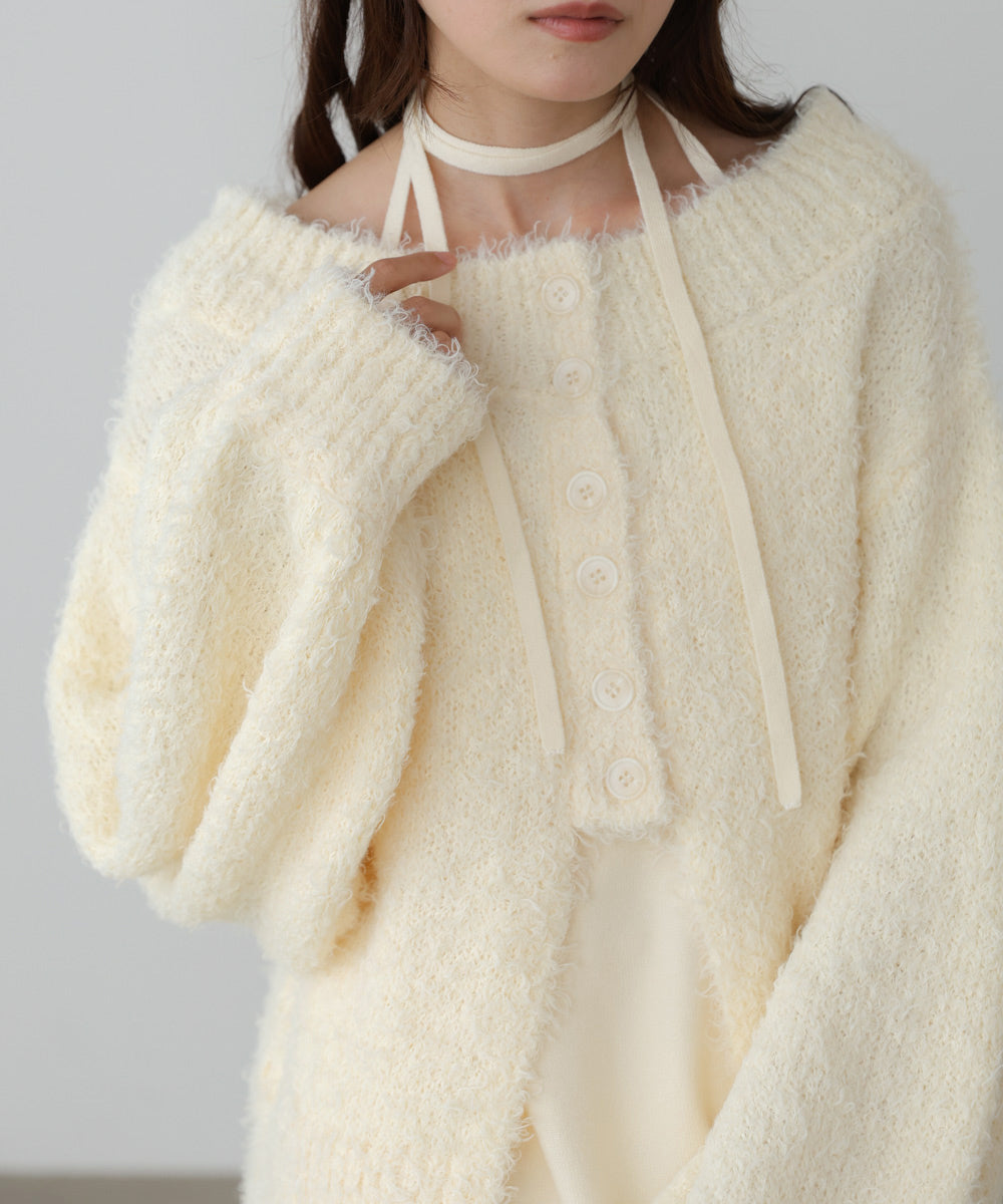 前後２ＷＡＹニットカーディガン＋ニットキャミワンピース