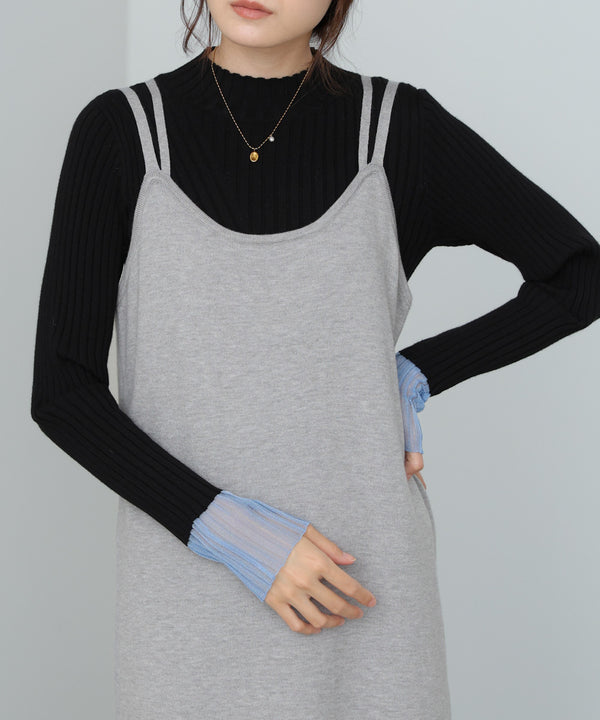 前後２ＷＡＹニットカーディガン＋ニットキャミワンピース