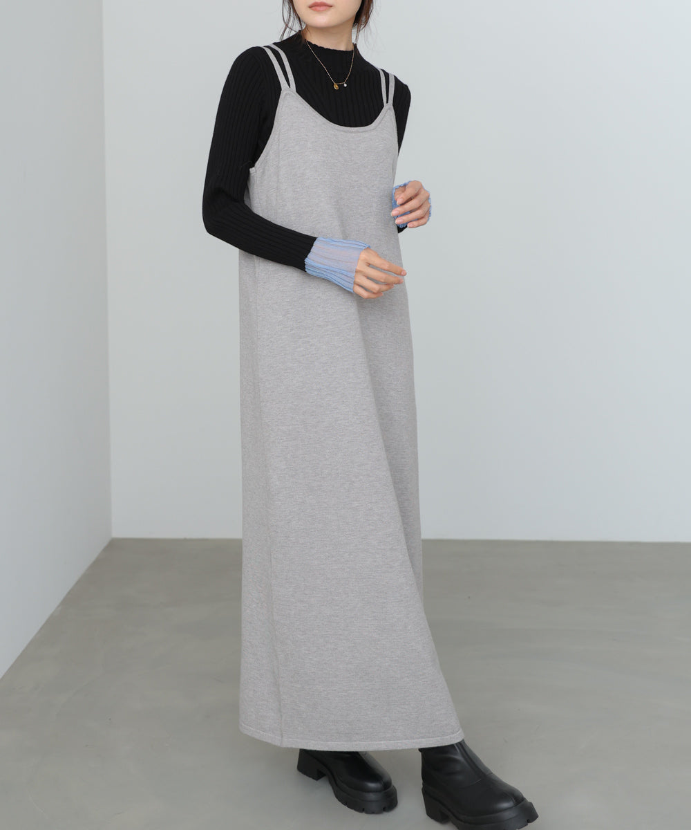 前後２ＷＡＹニットカーディガン＋ニットキャミワンピース