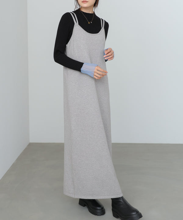 前後２ＷＡＹニットカーディガン＋ニットキャミワンピース