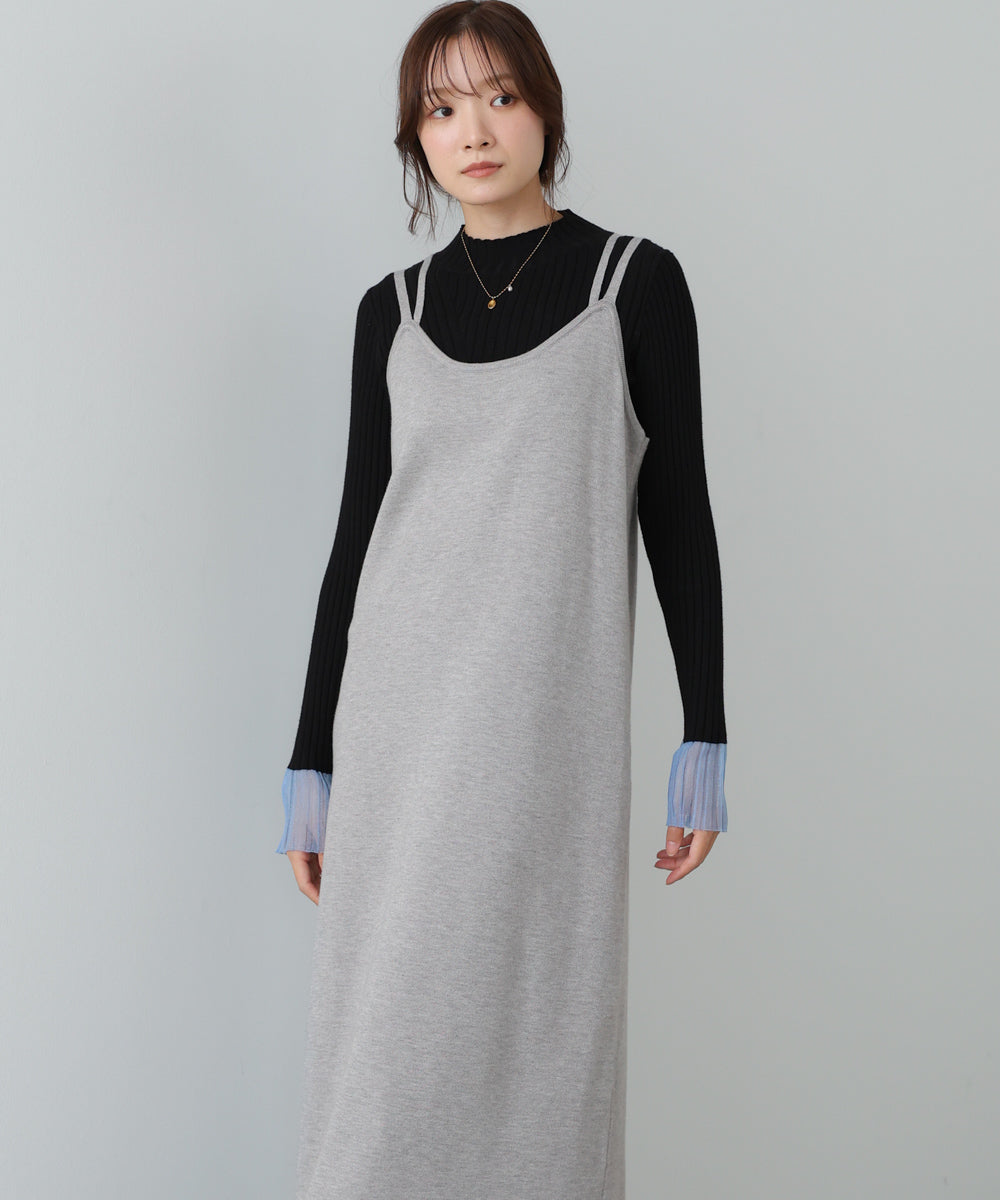 前後２ＷＡＹニットカーディガン＋ニットキャミワンピース