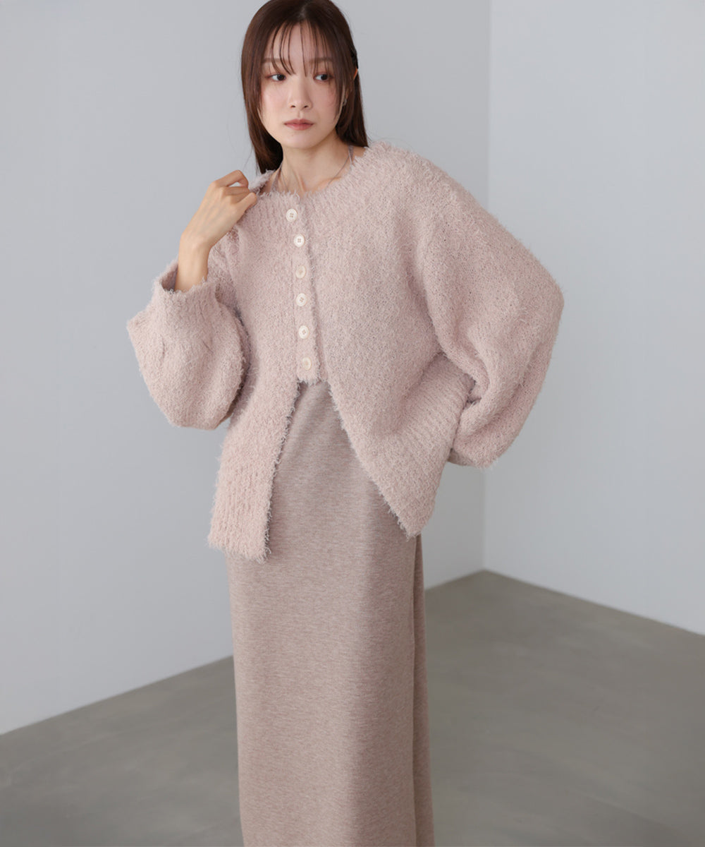 前後２ＷＡＹニットカーディガン＋ニットキャミワンピース