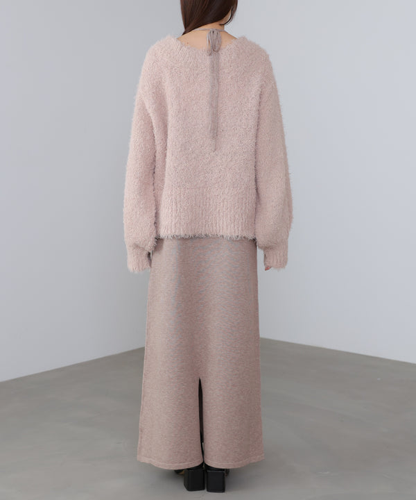 前後２ＷＡＹニットカーディガン＋ニットキャミワンピース