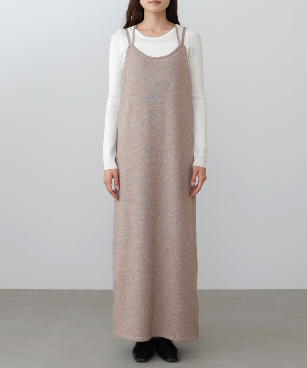 前後２ＷＡＹニットカーディガン＋ニットキャミワンピース