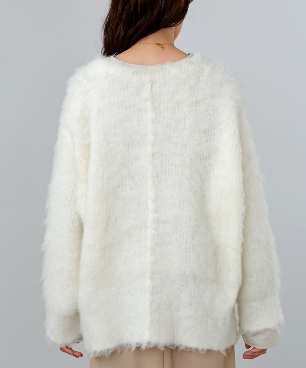 インナーセットキーネックケガキニットトップス