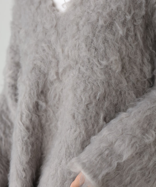 インナーセットキーネックケガキニットトップス