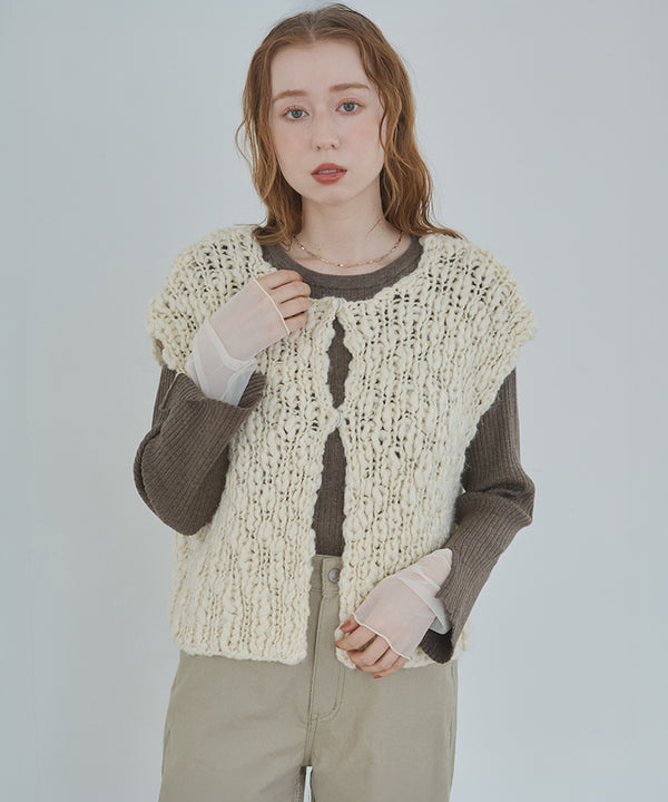 ハンドニットベスト