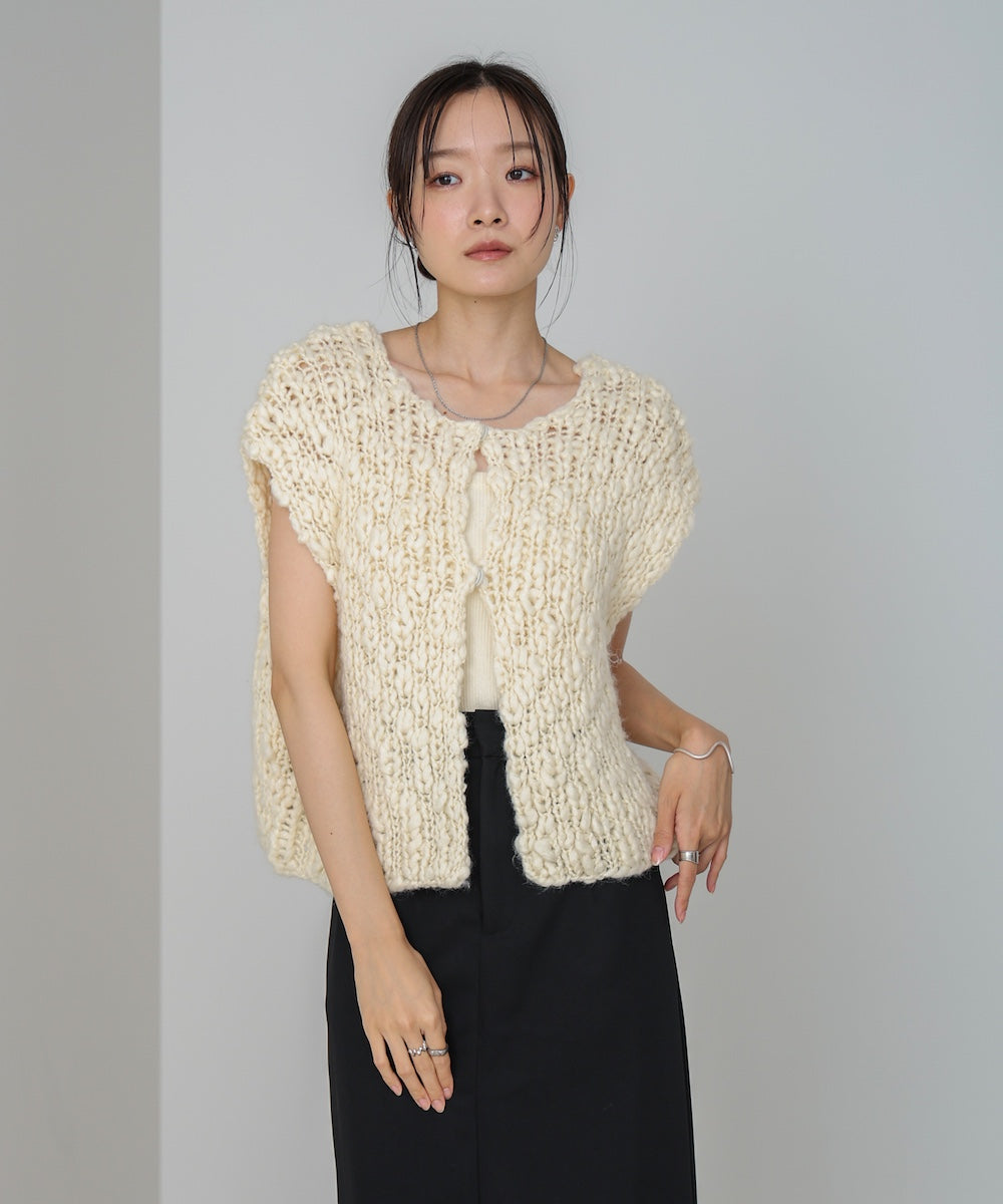 ハンドニットベスト