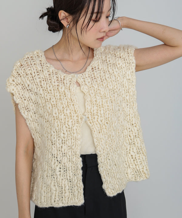 ハンドニットベスト