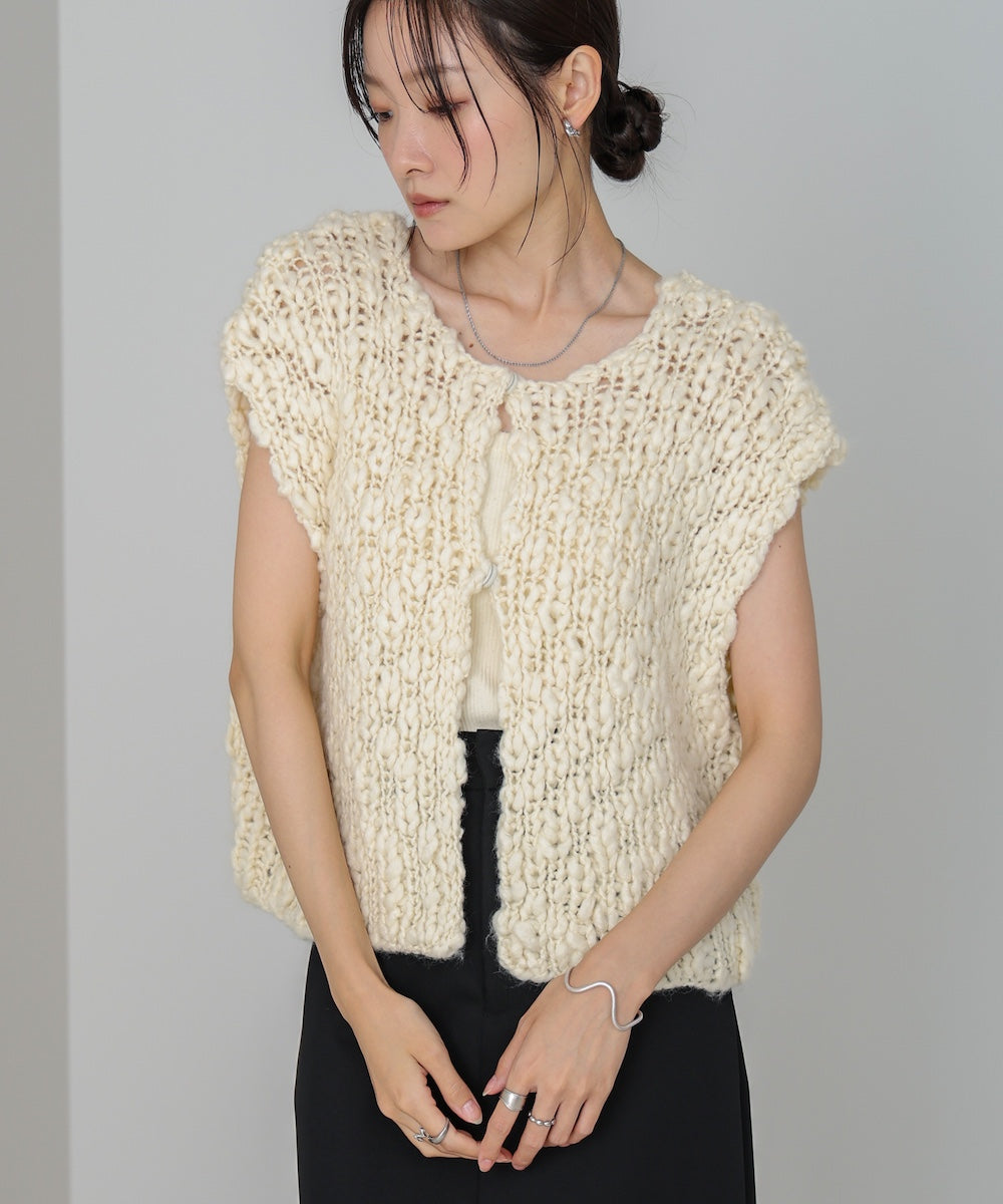 ハンドニットベスト