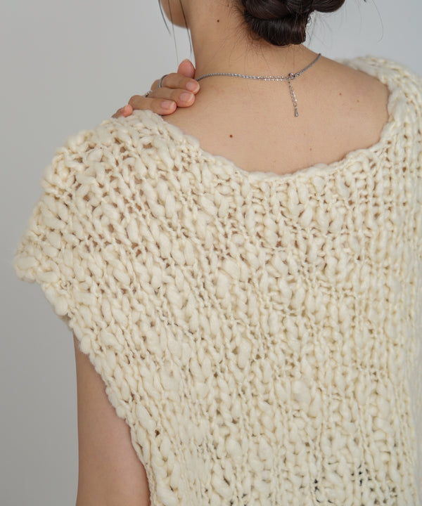 ハンドニットベスト