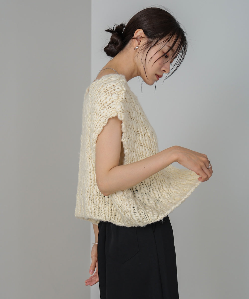 ハンドニットベスト