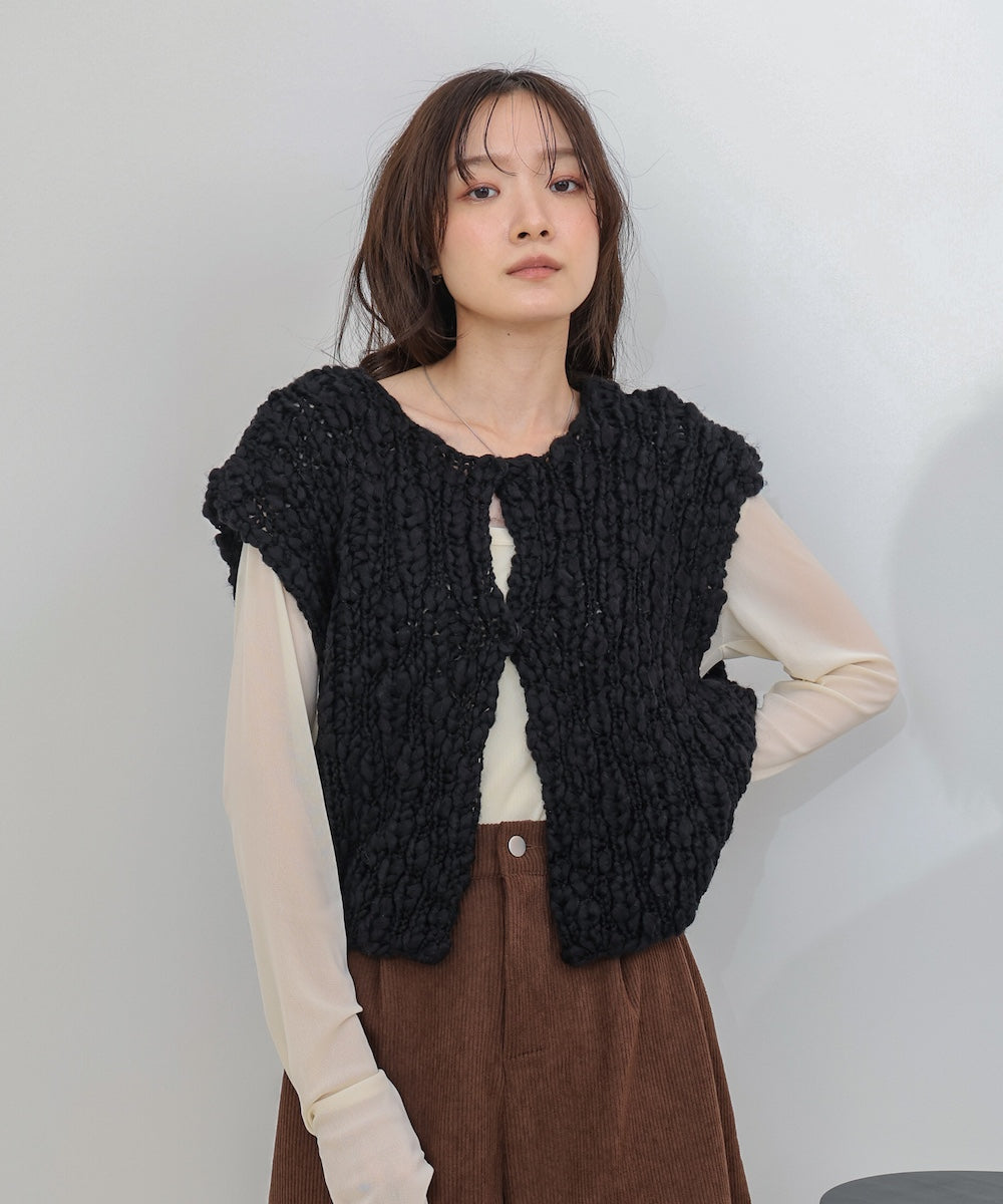 ハンドニットベスト