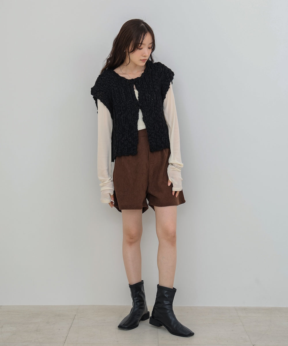 ハンドニットベスト