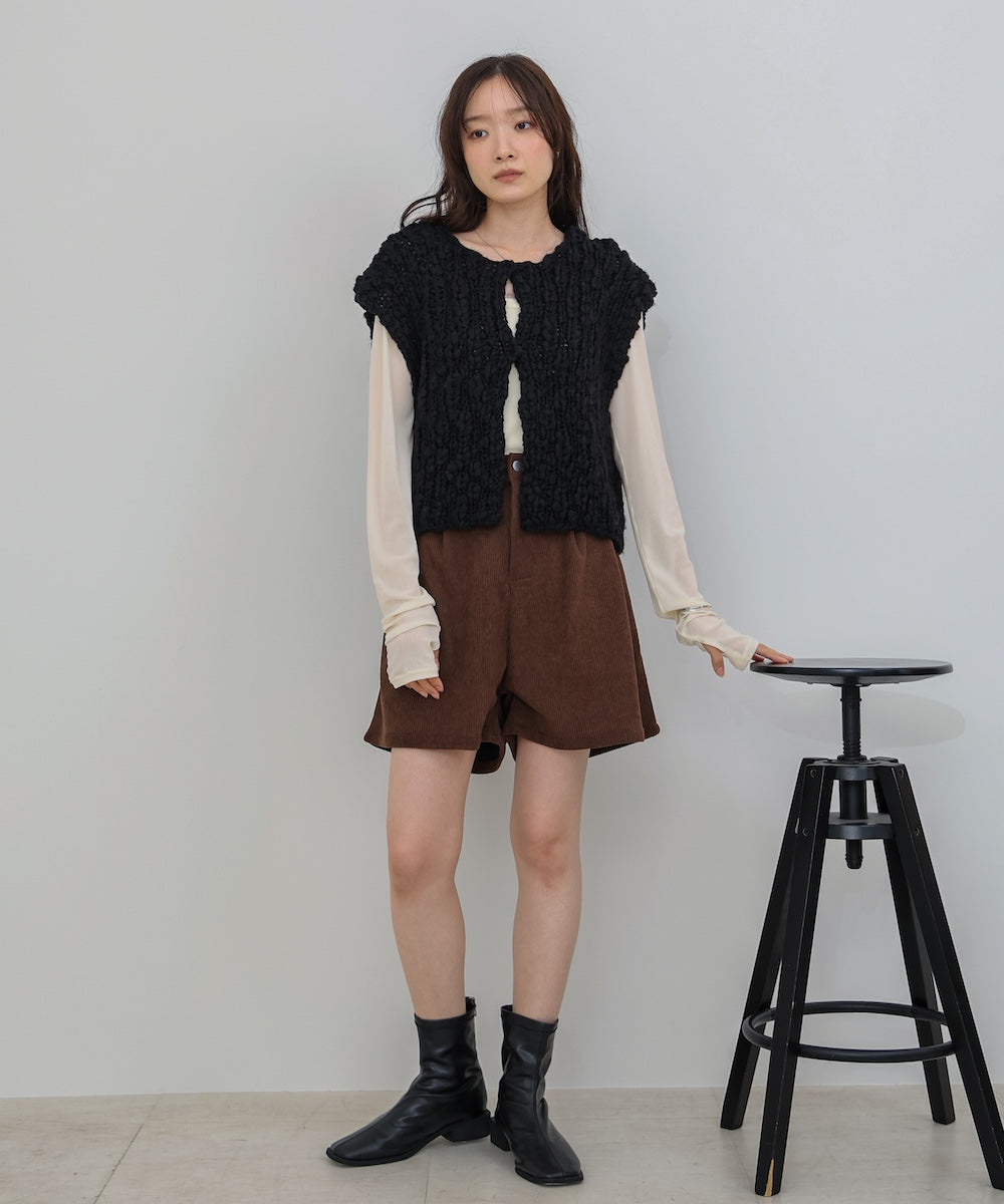 ハンドニットベスト
