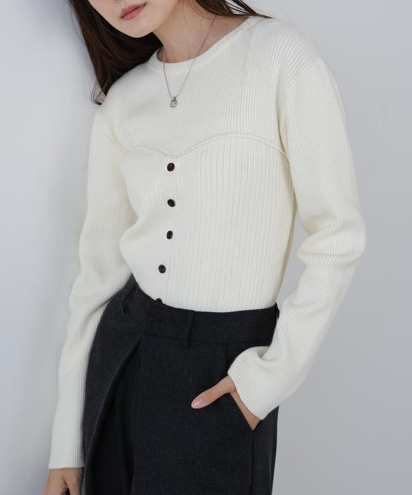 ビスチェライクニットトップス