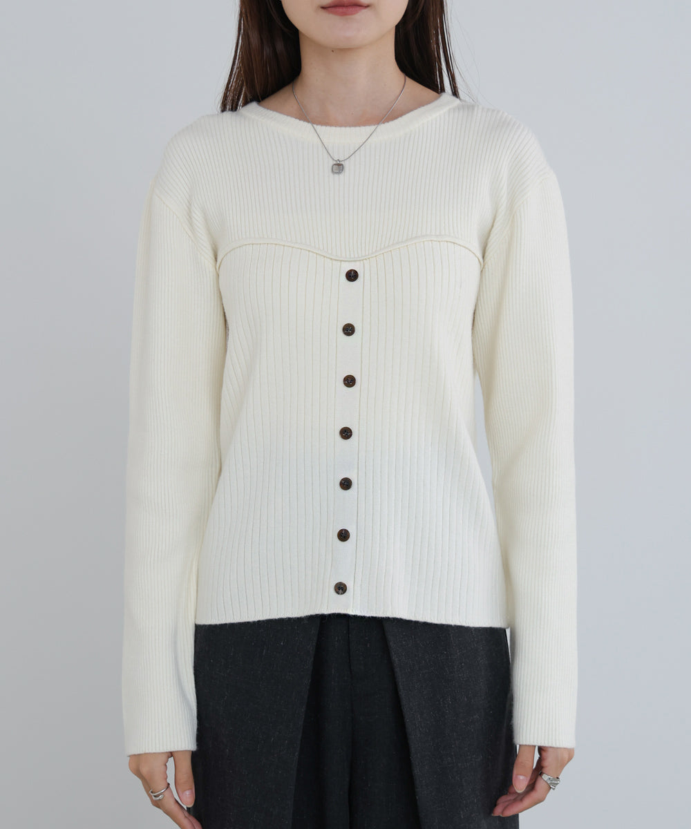 ビスチェライクニットトップス