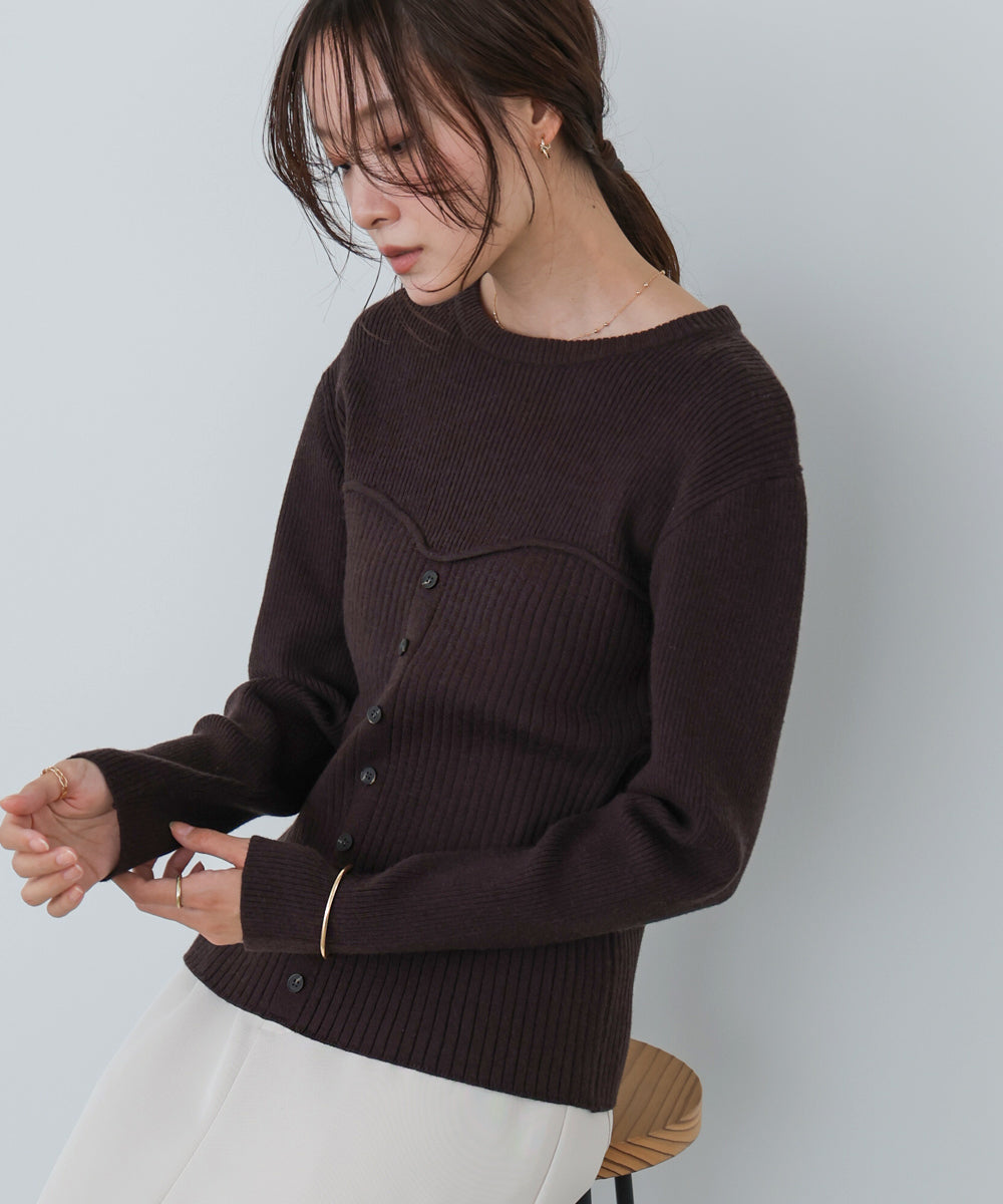 ビスチェライクニットトップス