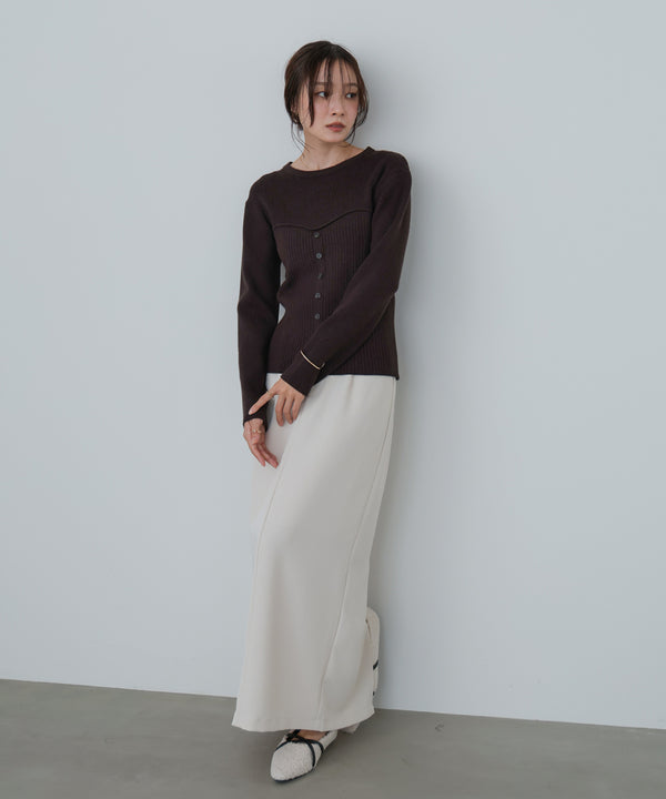 ビスチェライクニットトップス