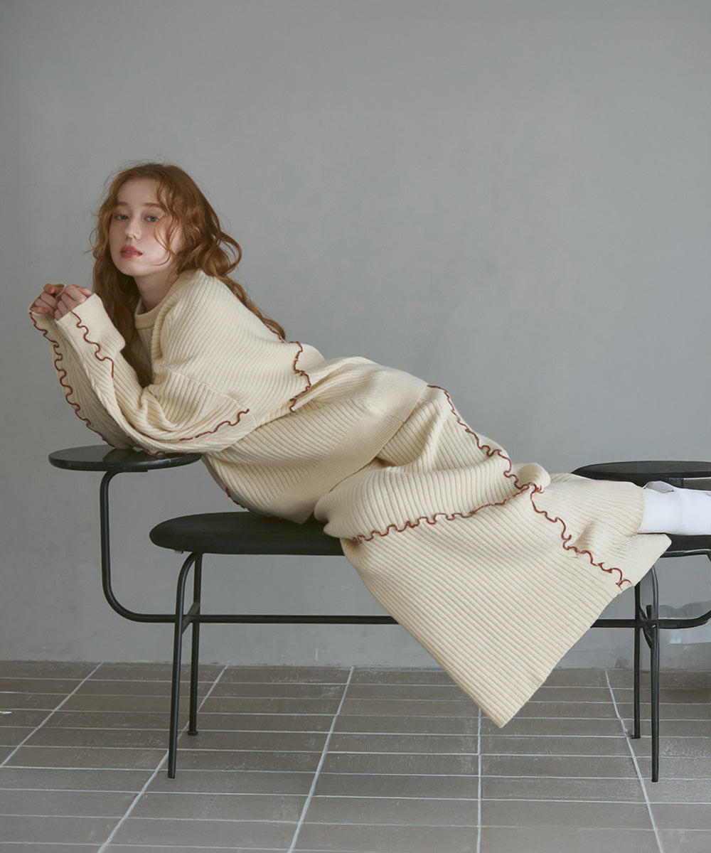 ランダムメロウニットトップス