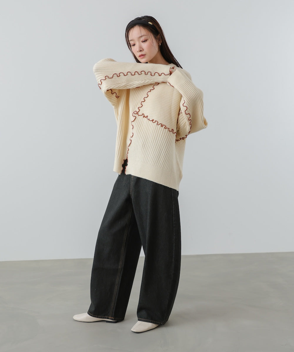 ランダムメロウニットトップス