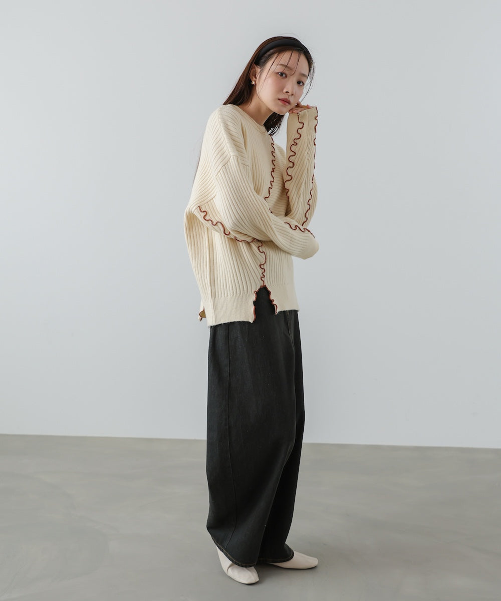 ランダムメロウニットトップス