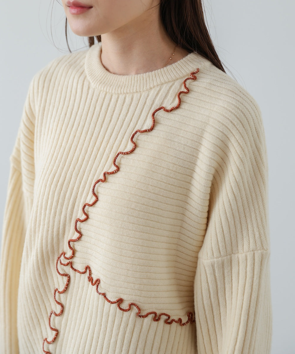 ランダムメロウニットトップス