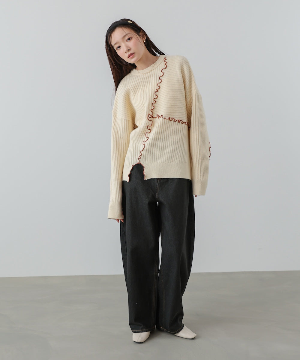 ランダムメロウニットトップス