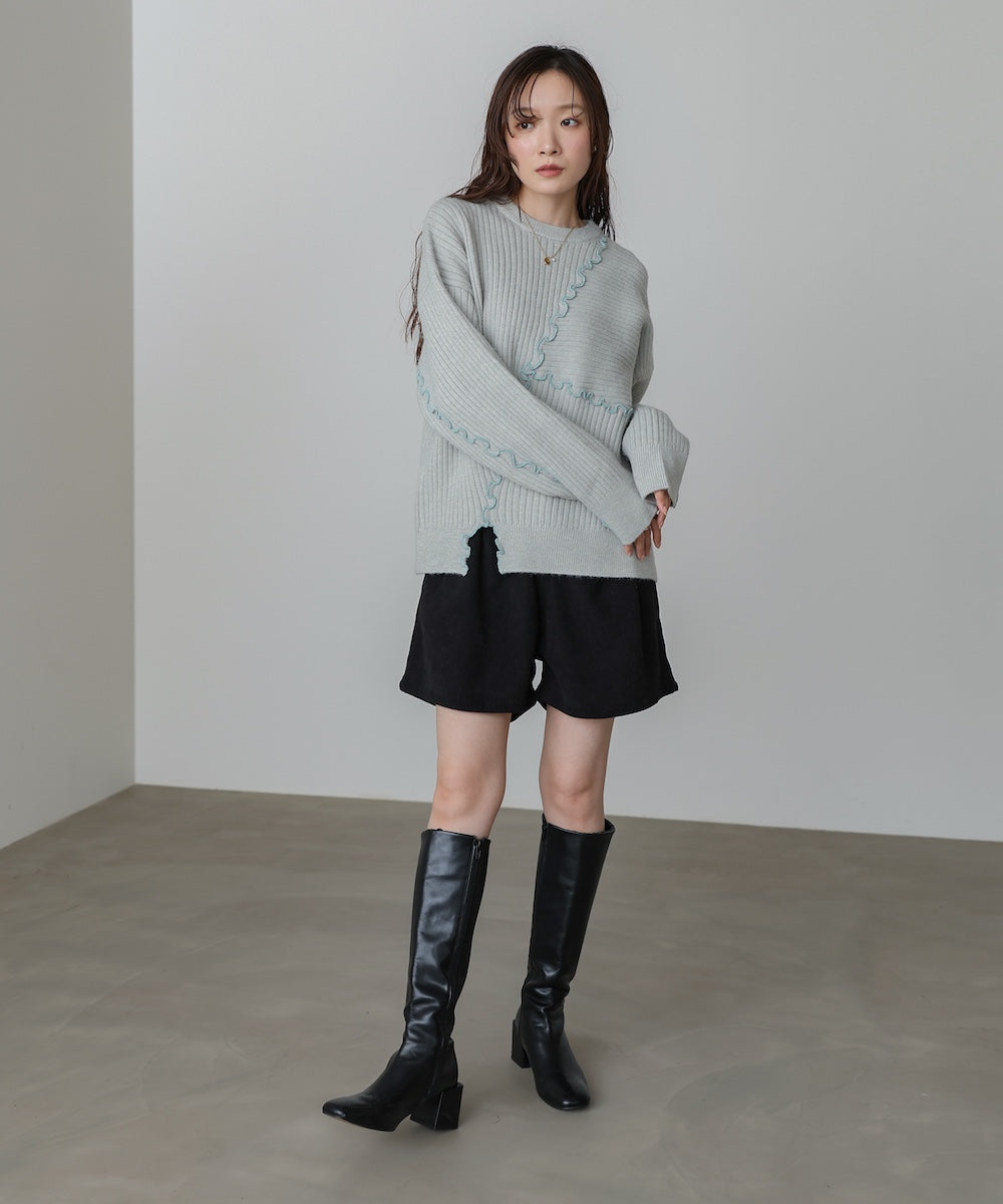 ランダムメロウニットトップス